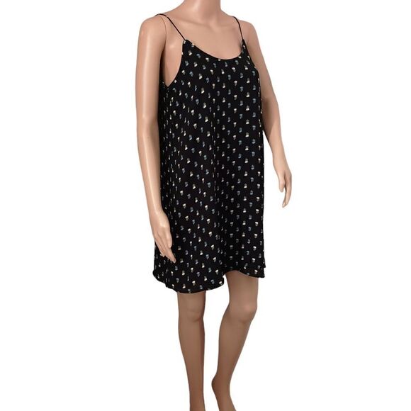 Anthropologie Slip Dress XS Fairy Dark Floral Boho Whimsigoth Grunge Romantic - Picture 1 of 16